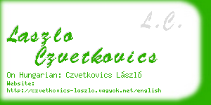 laszlo czvetkovics business card
